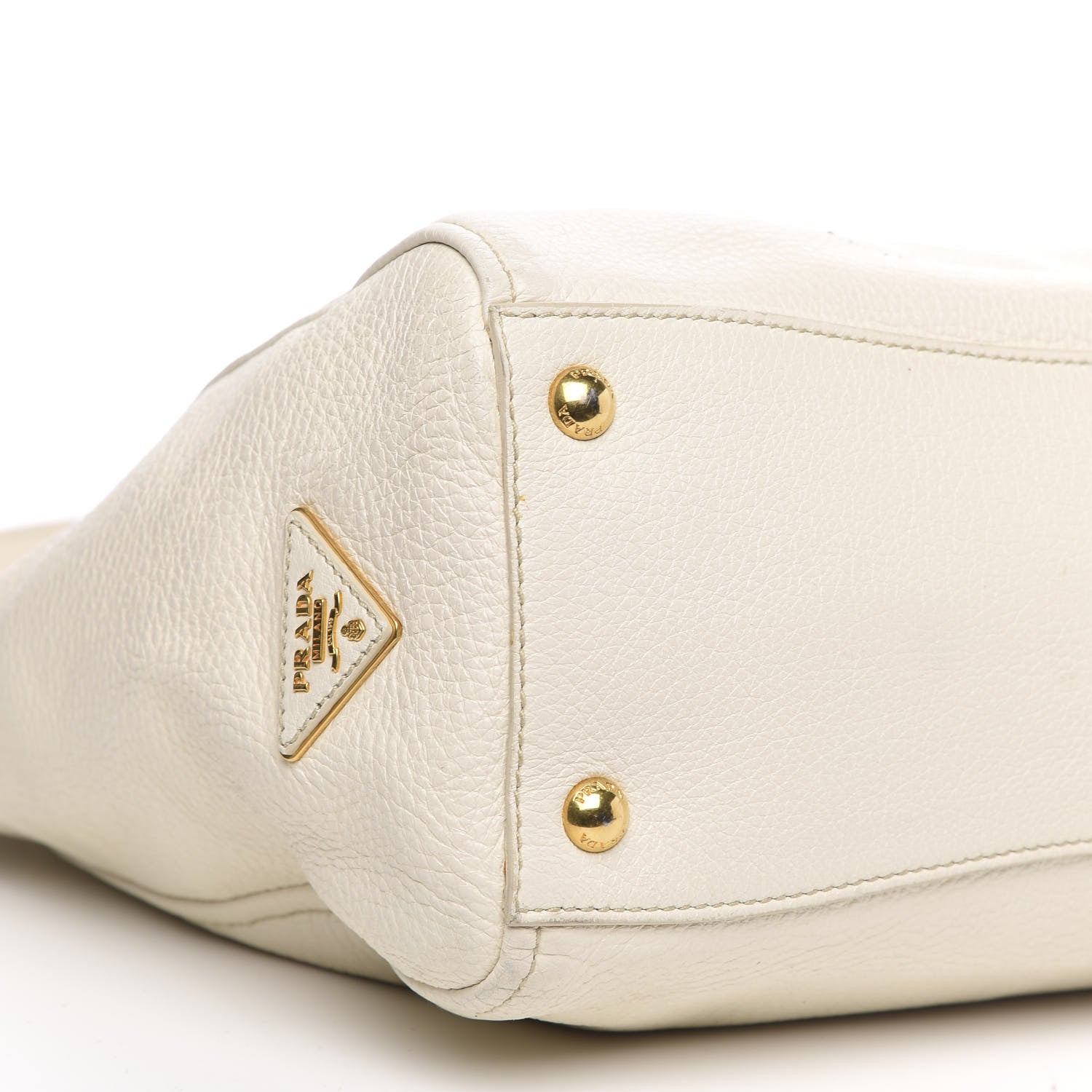 Prada Vitello Daino Hobo Bianco 8 of 17