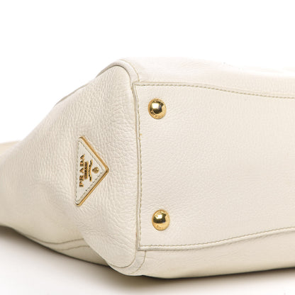 Prada Vitello Daino Hobo Bianco 8 of 17