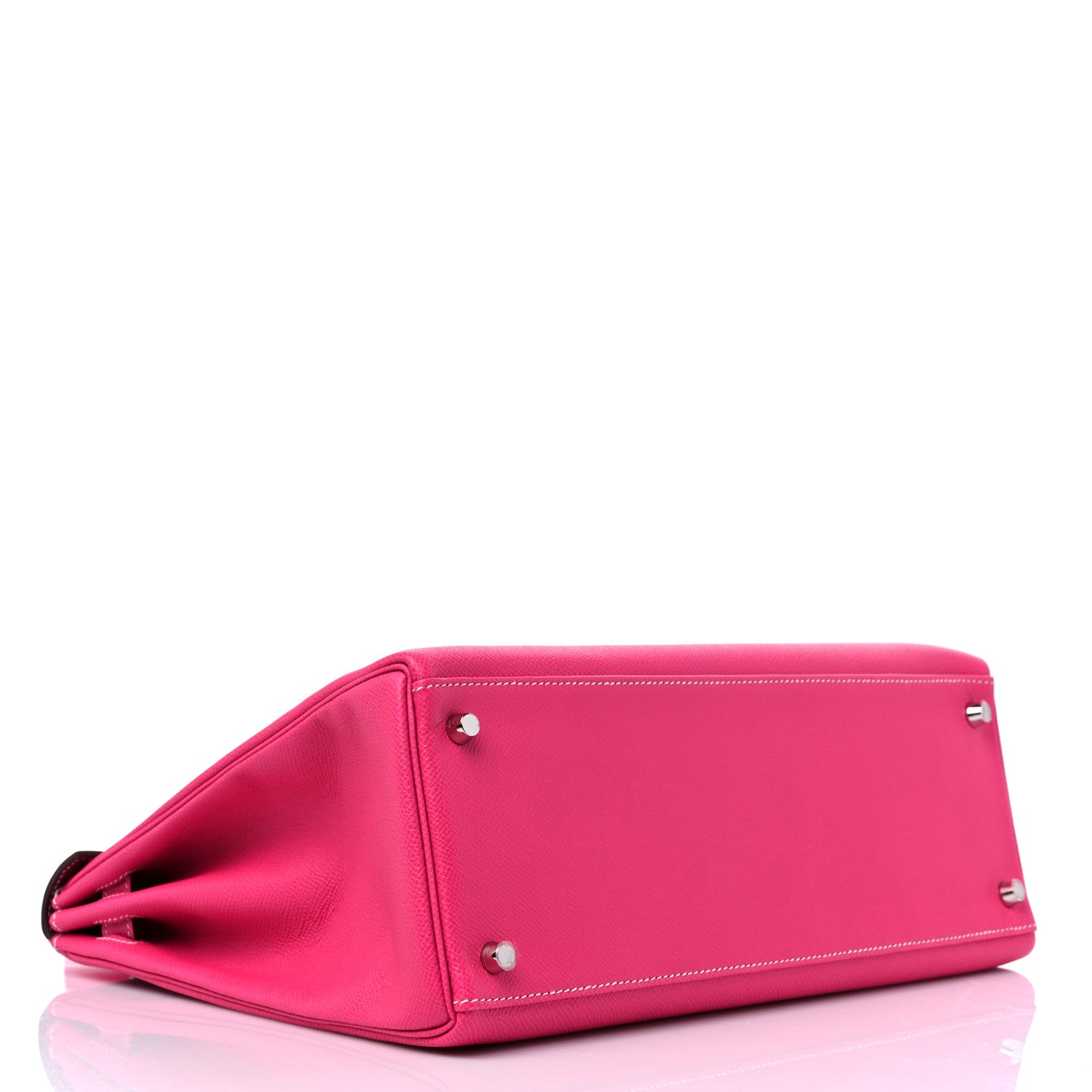 Hermes Epsom Candy Kelly Retourne 35 Rose Tyrien Rubis 4 of 9