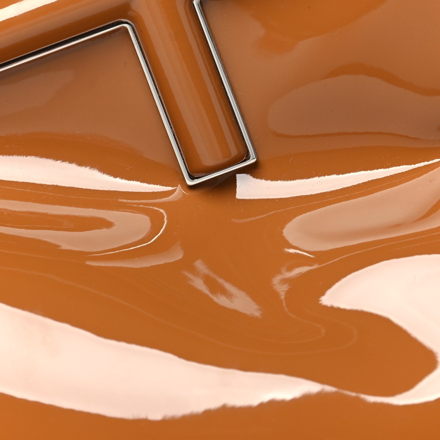 Patent Midi Fendi First Caramello