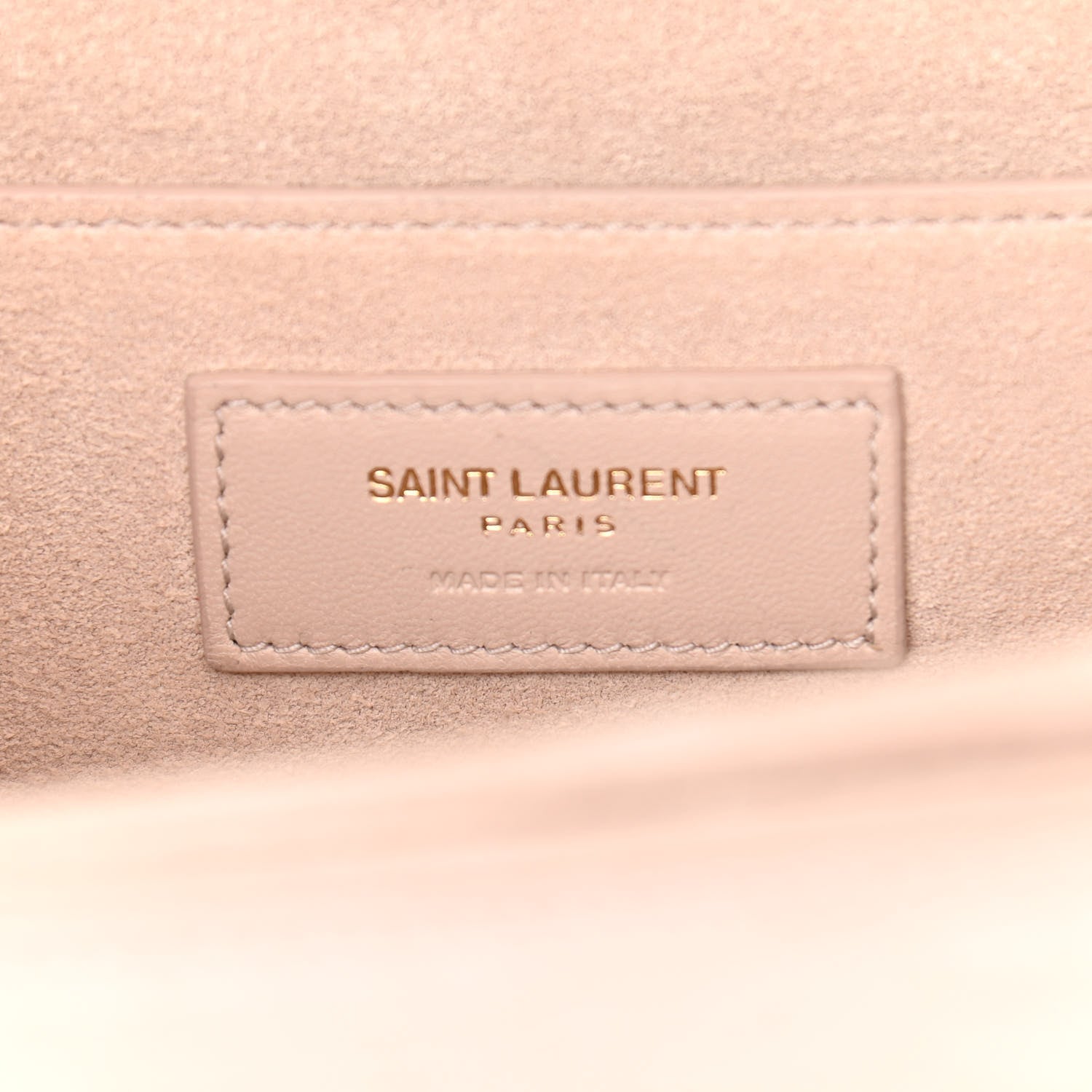 Saint Laurent Calfskin Crocodile Embossed Medium Bellechasse Satchel Powder Pink 5 of 11