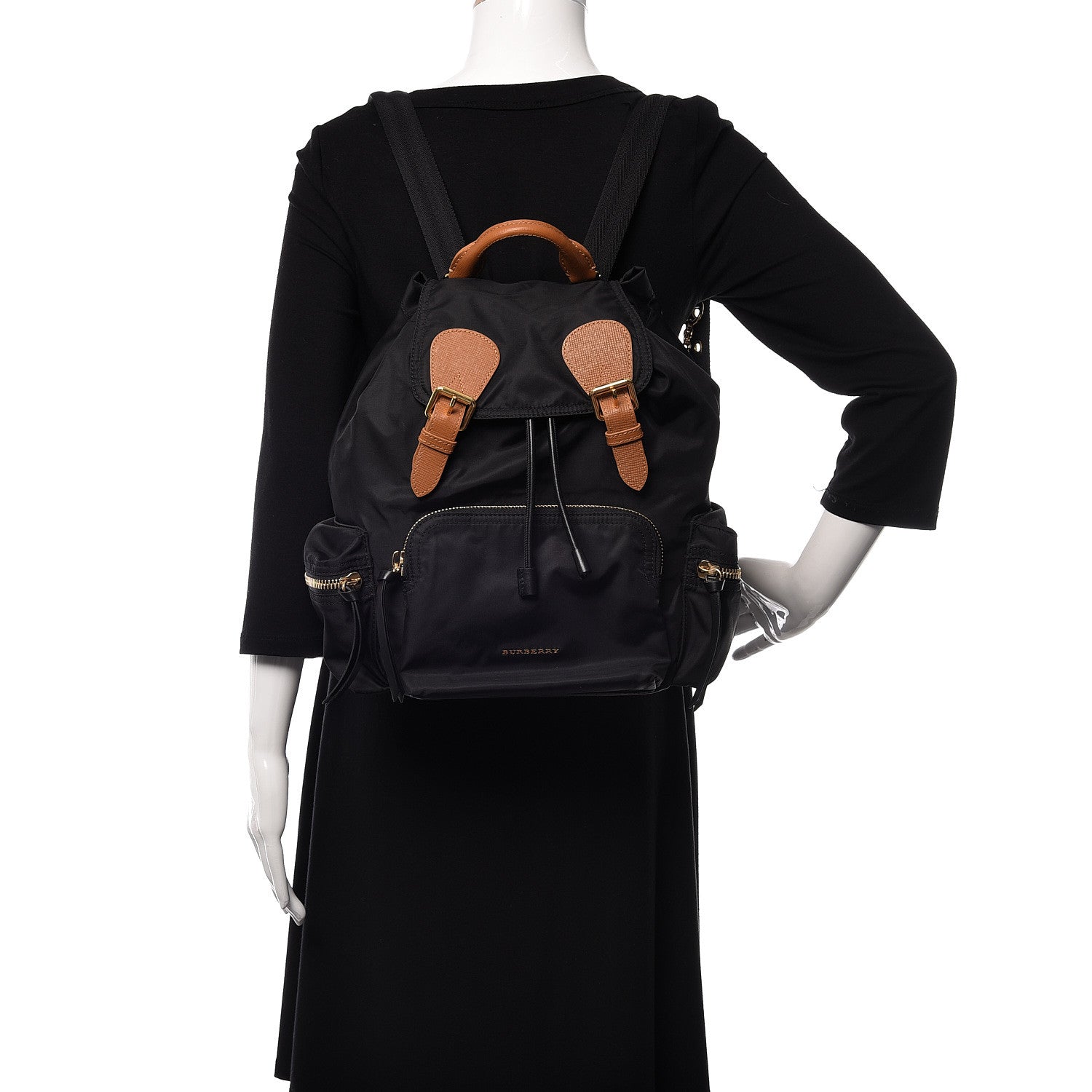 Burberry Nylon Medium Rucksack Backpack Black 2 of 11