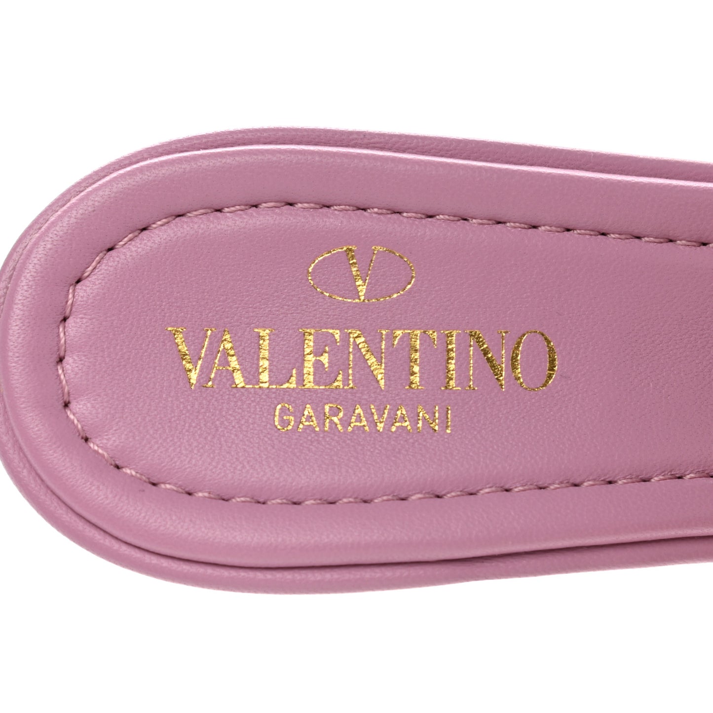 Nappa Quilted Roman Stud 65mm Slide Sandals 38.5 Giacinto