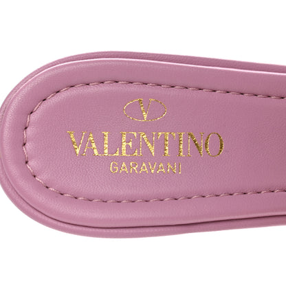 Valentino Garavani Nappa Quilted Roman Stud 65mm Slide Sandals 38.5 Giacinto 7 of 8
