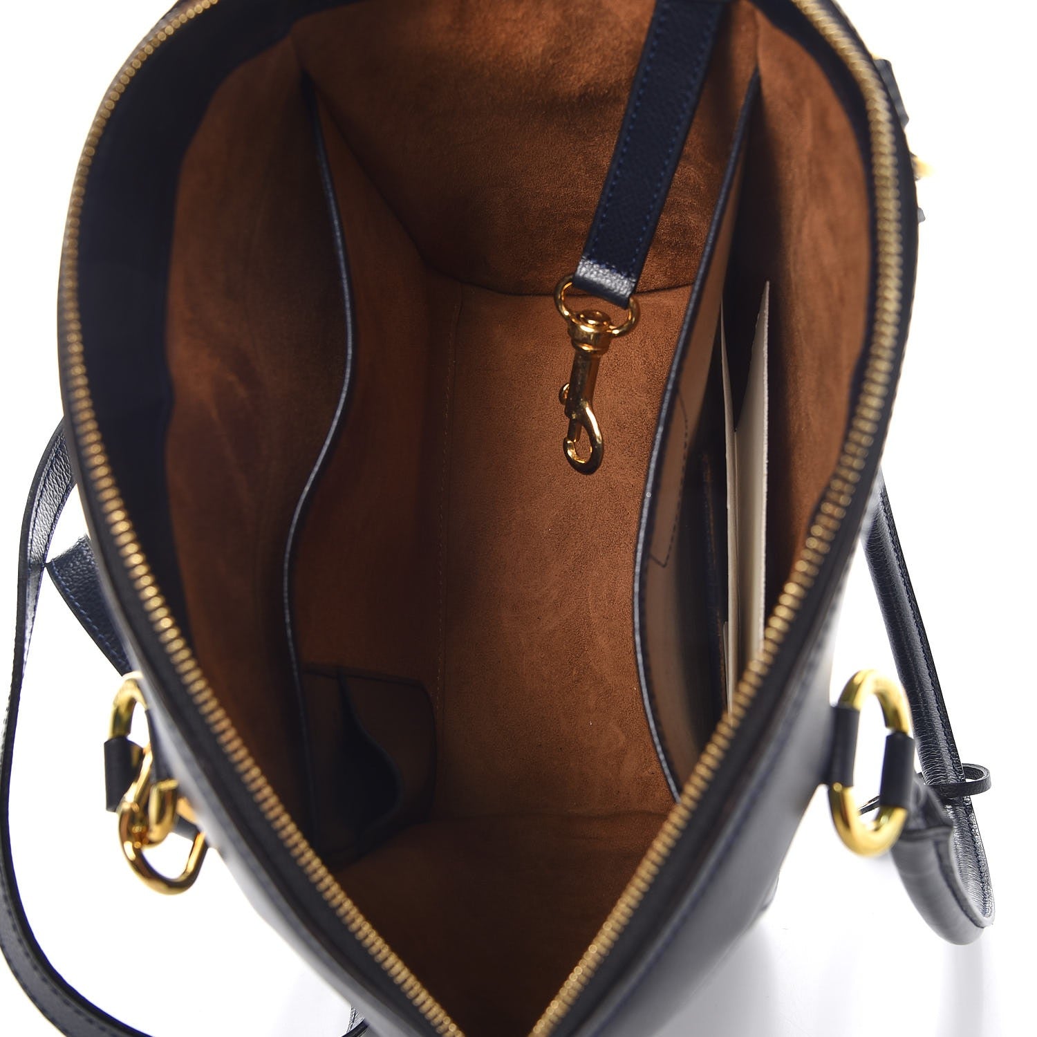 Delvaux Grained Calfskin Charme Tote Jumping Marine 6 of 10