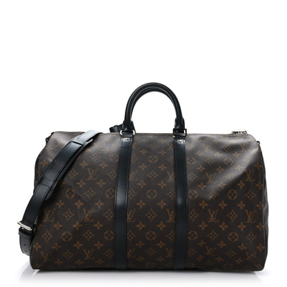 Louis Vuitton Monogram Macassar Keepall Bandouliere 45 1 of 10