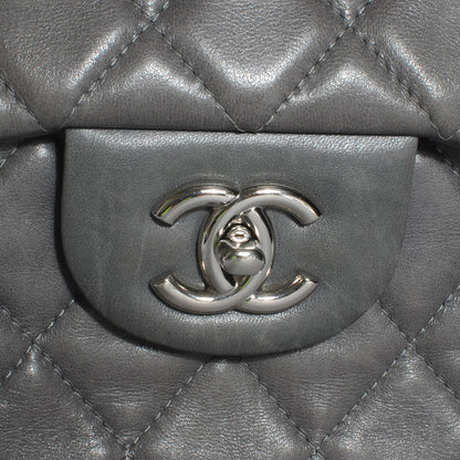 Chanel Lambskin Jumbo Single Flap Grey 5 of 10