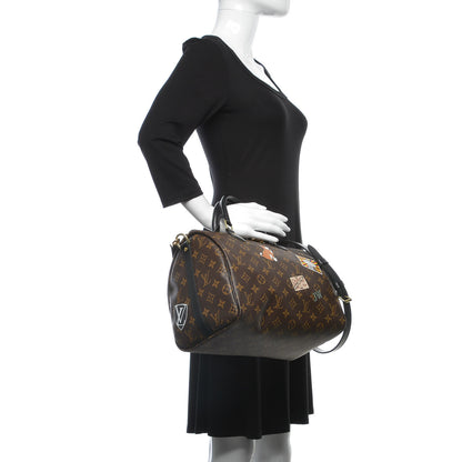 Louis Vuitton Monogram My World Tour Speedy Bandouliere 30 Black 3 of 8