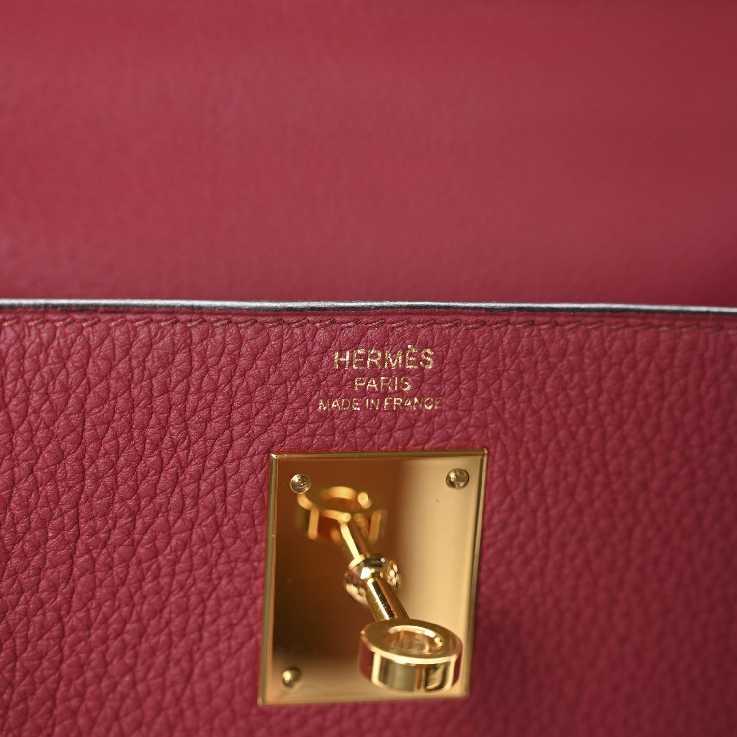 Hermes Togo Kelly Retourne 28 Rouge Grenat 6 of 11