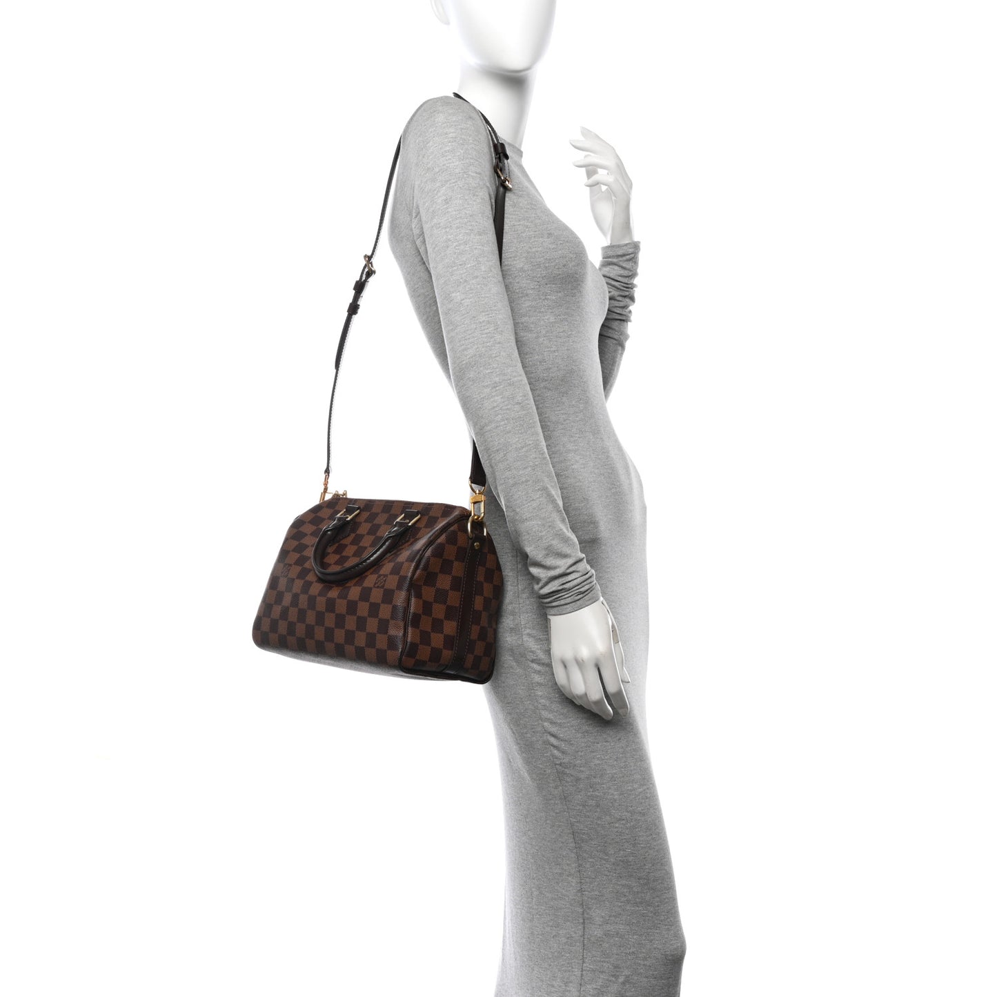 Damier Ebene Speedy Bandouliere 25