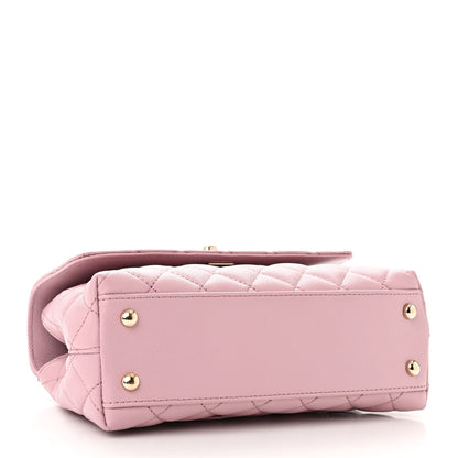 Chanel Caviar Quilted Mini Coco Handle Flap Light Pink 4 of 11