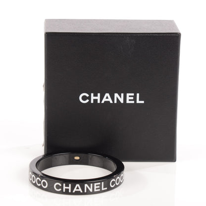 Chanel Resin Coco Bangle Black 3 of 4