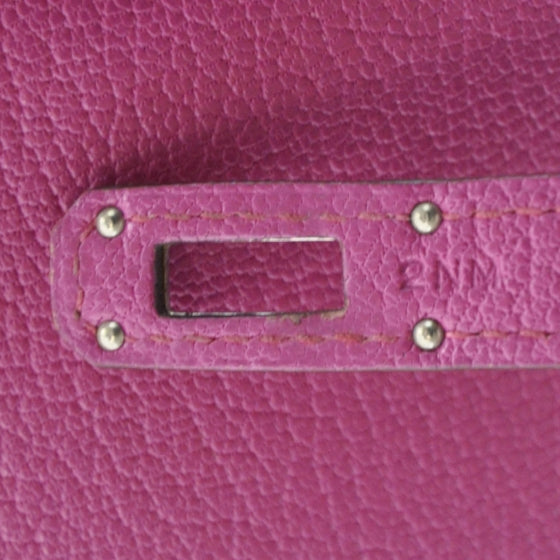 Hermes Chevre Mysore Medium Kelly Wallet Fuchsia 6 of 10