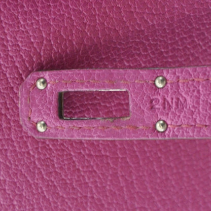 Hermes Chevre Mysore Medium Kelly Wallet Fuchsia 6 of 10