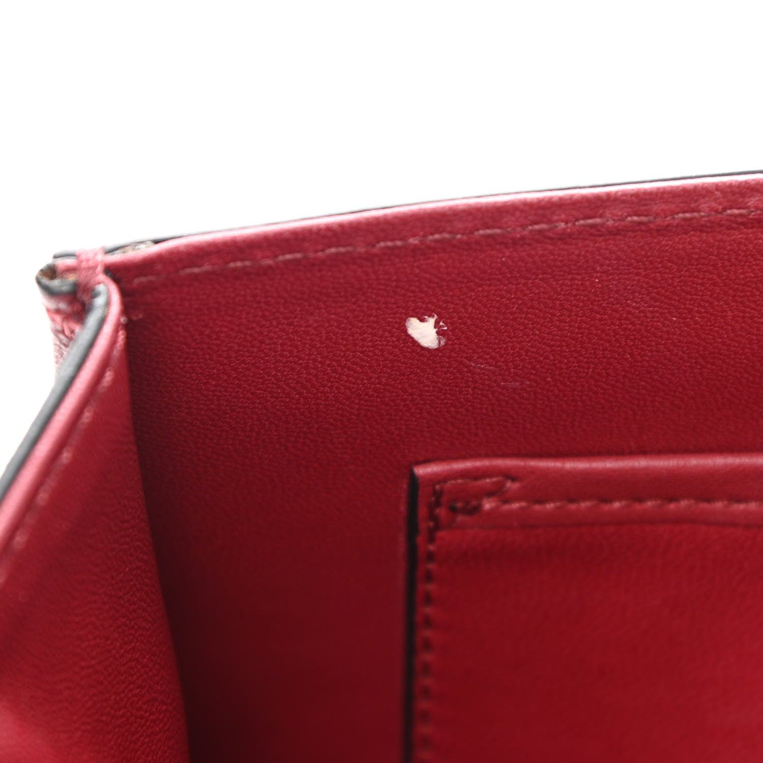 Valentino Garavani Vitello Embellished Small Glam Lock Rockstud Flap Dark Red 8 of 12
