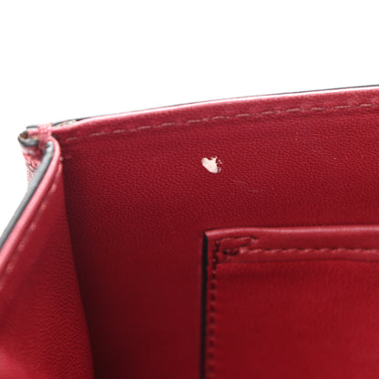 Valentino Garavani Vitello Embellished Small Glam Lock Rockstud Flap Dark Red 8 of 12