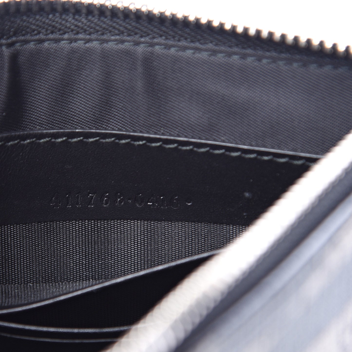 GG Supreme Monogram Caleido Wristlet Black