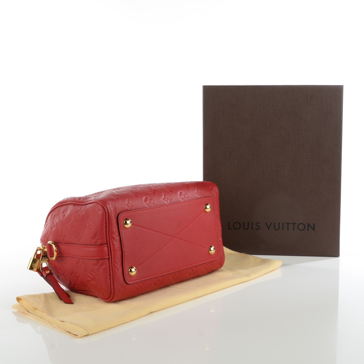 Louis Vuitton Empreinte Speedy Bandouliere 25 Rouge 4 of 7