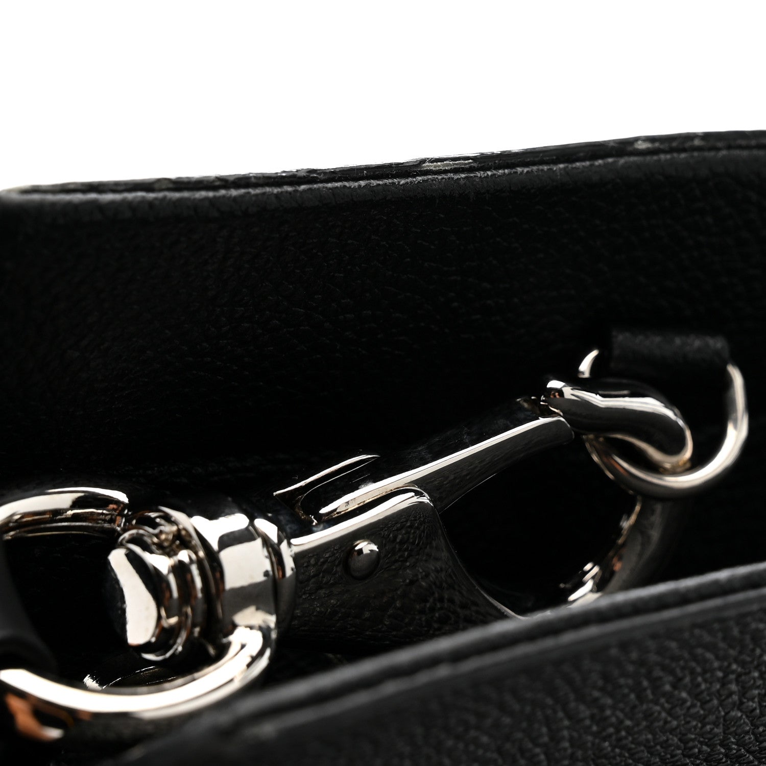 Saint Laurent Grained Calfskin Medium Cabas Rive Gauche Black 40 of 41