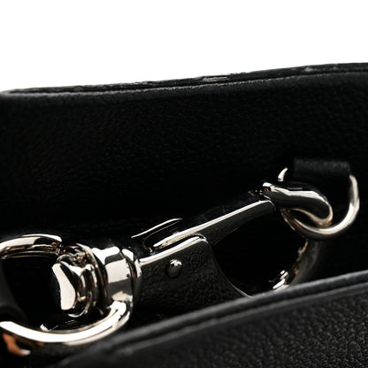 Saint Laurent Grained Calfskin Medium Cabas Rive Gauche Black 40 of 41
