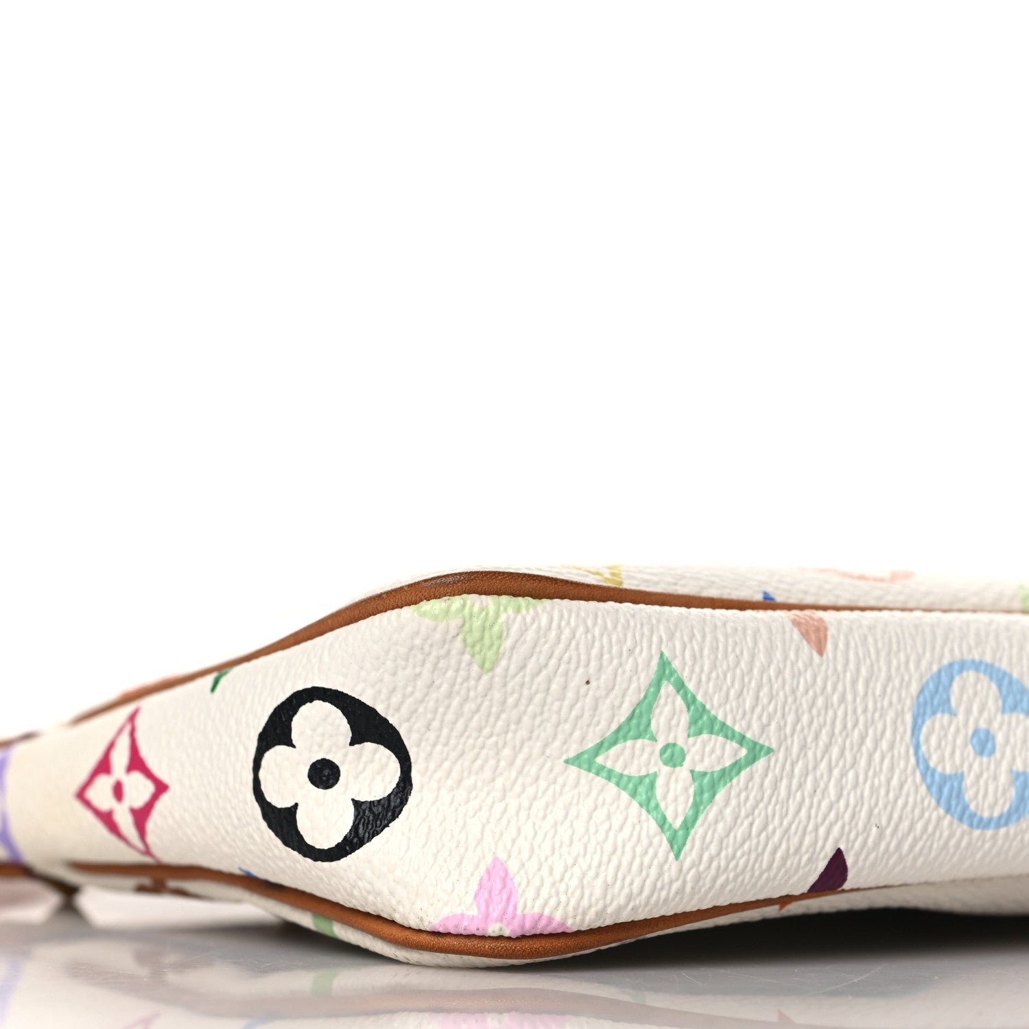 Louis Vuitton Monogram Multicolor Pochette Accessories White 7 of 9