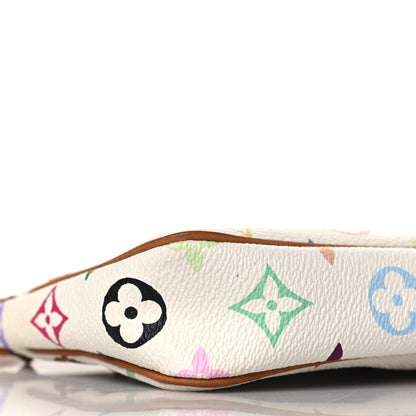 Louis Vuitton Monogram Multicolor Pochette Accessories White 7 of 9