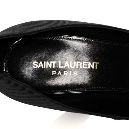 Saint Laurent Calfskin Bow Anais Pumps 40 Black 7 of 10