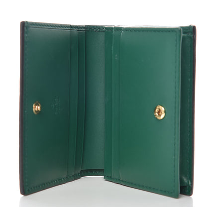 Gucci Guccissima Card Case Wallet Green 5 of 8