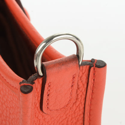 Hermes Taurillon Clemence Amazone Evelyne TPM Orange Poppy Saint Cyr 8 of 9