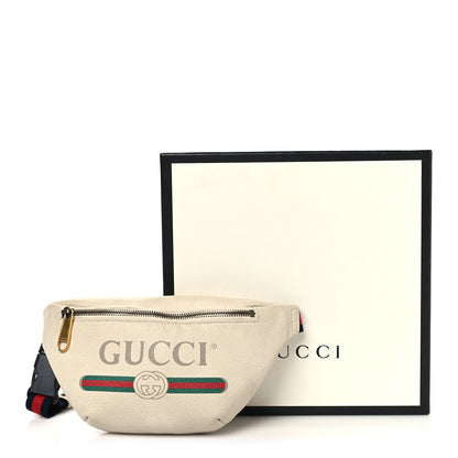 Gucci Grained Calfskin Small Logo Belt Bag White 14 of 14