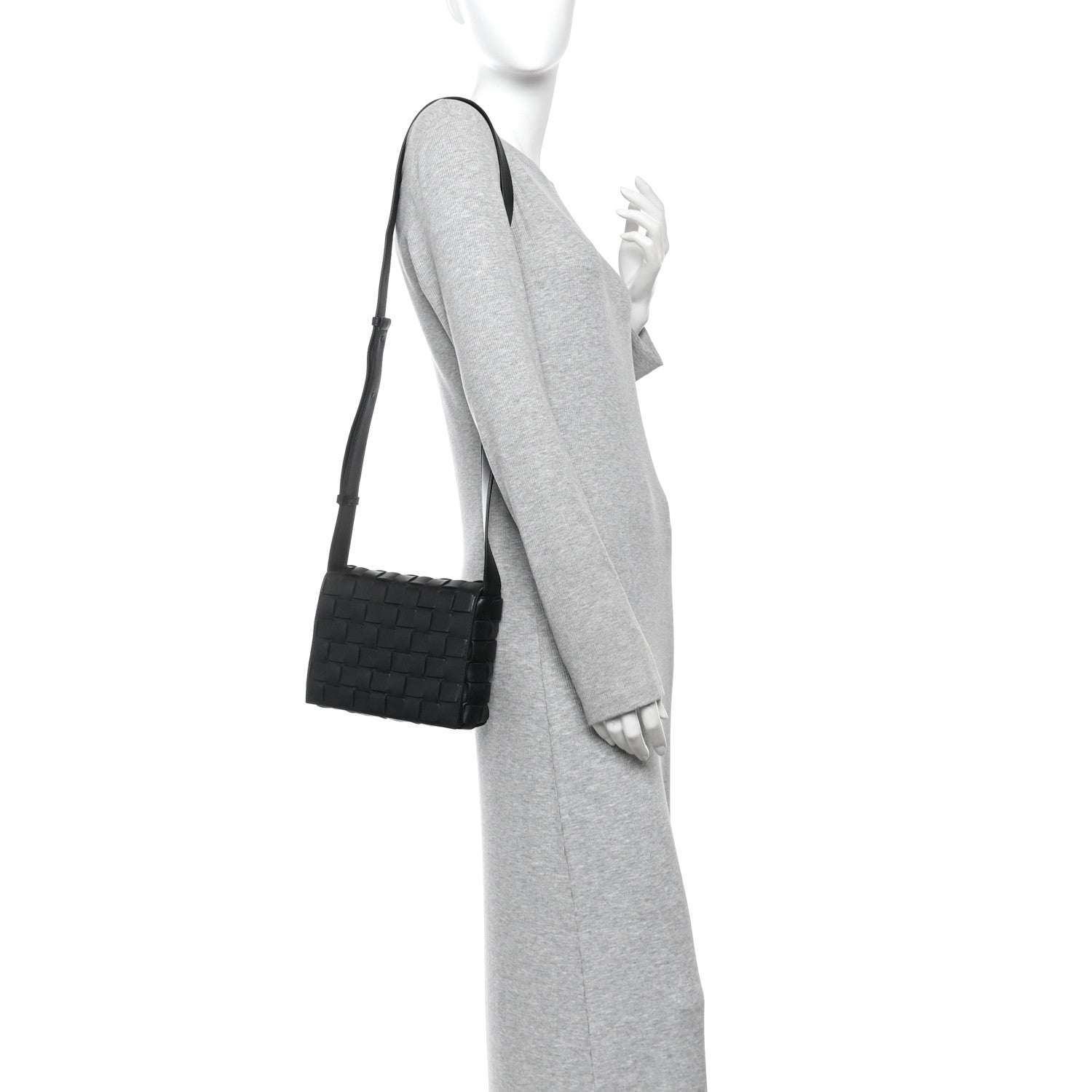 Bottega Veneta Nappa Intrecciato Orto Messenger Bag Black 2 of 10