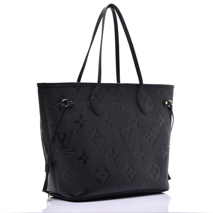 Louis Vuitton Empreinte Monogram Giant Neverfull MM Black 3 of 9