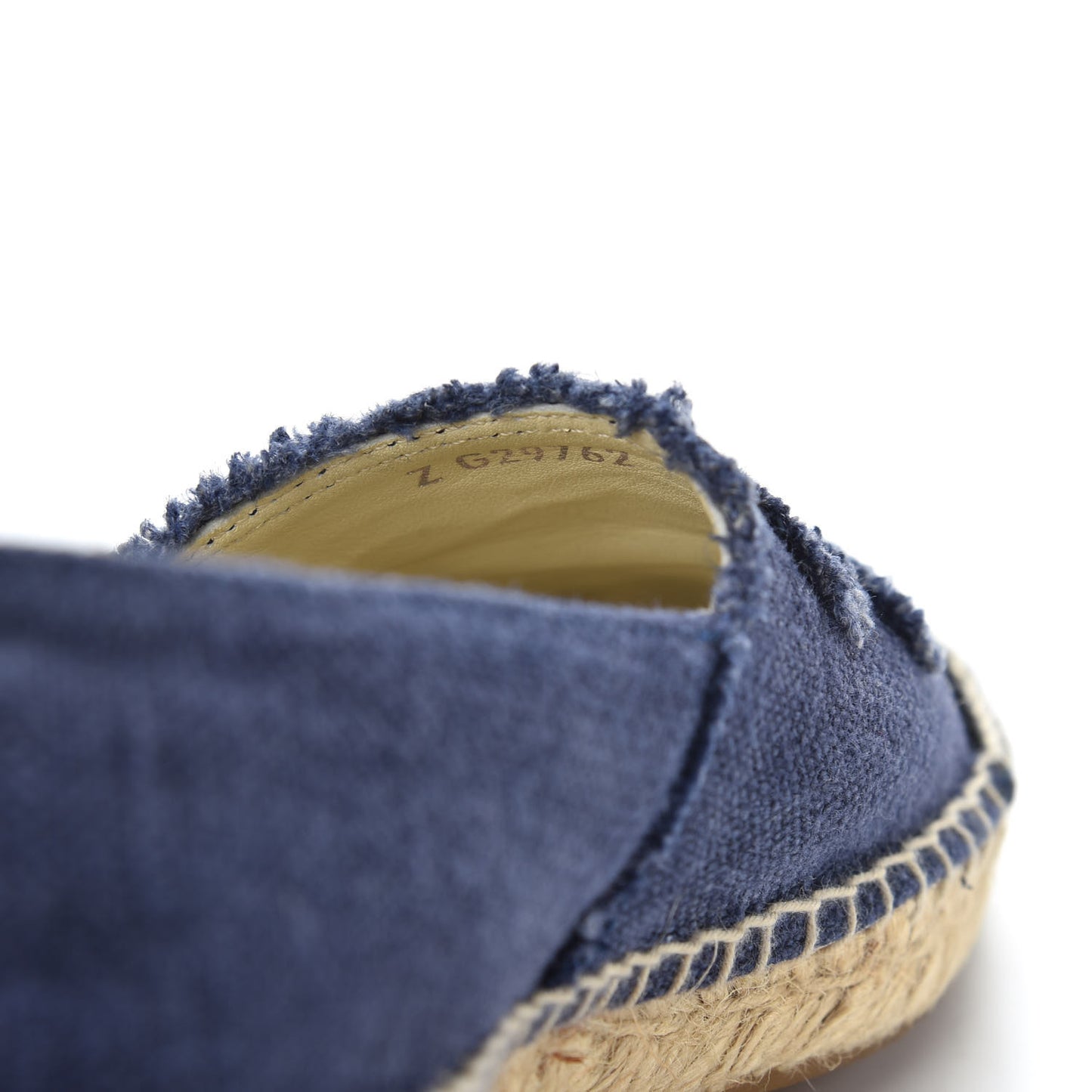 Linen CC Espadrilles 38 Blue Black