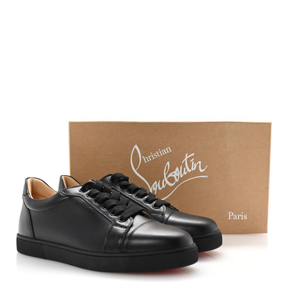 Christian Louboutin Calfskin Vieira Flat Sneakers 39.5 Black 10 of 10