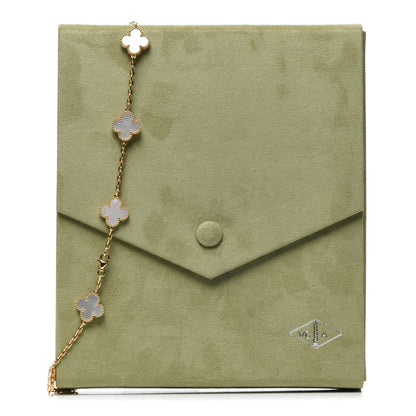 Van Cleef & Arpels 18K Yellow Gold Mother of Pearl 10 Motifs Vintage Alhambra Necklace 8 of 8