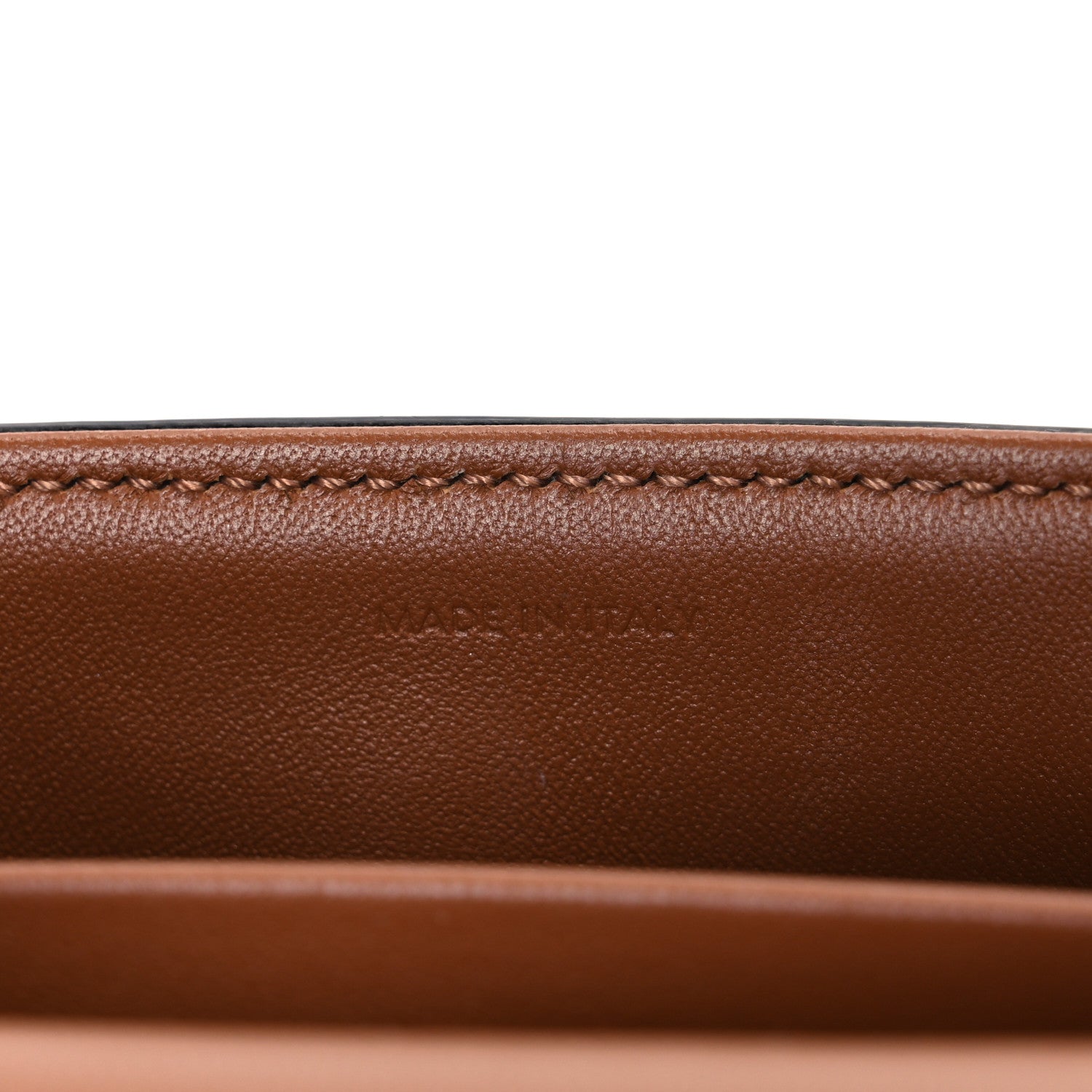 Celine Canvas Calfskin Triomphe Shoulder Bag Tan 7 of 10