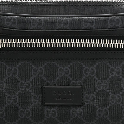 Gucci Soft GG Supreme Monogram Web Belt Bag Black Grey 8 of 10