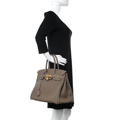 Hermes Togo Birkin 35 Etoupe 2 of 10