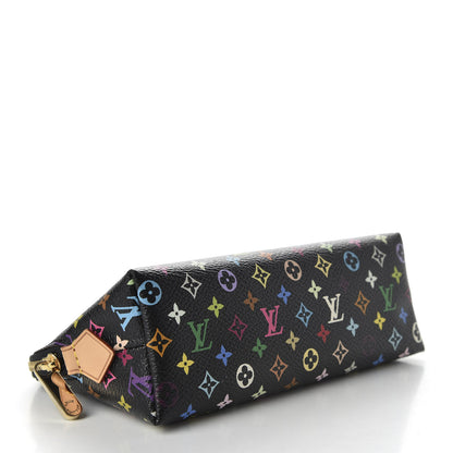 Louis Vuitton Monogram Multicolor Cosmetic Pouch Black Grenade 4 of 6