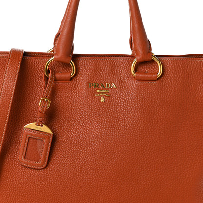 Prada Vitello Daino Shopping Tote Rame 8 of 11
