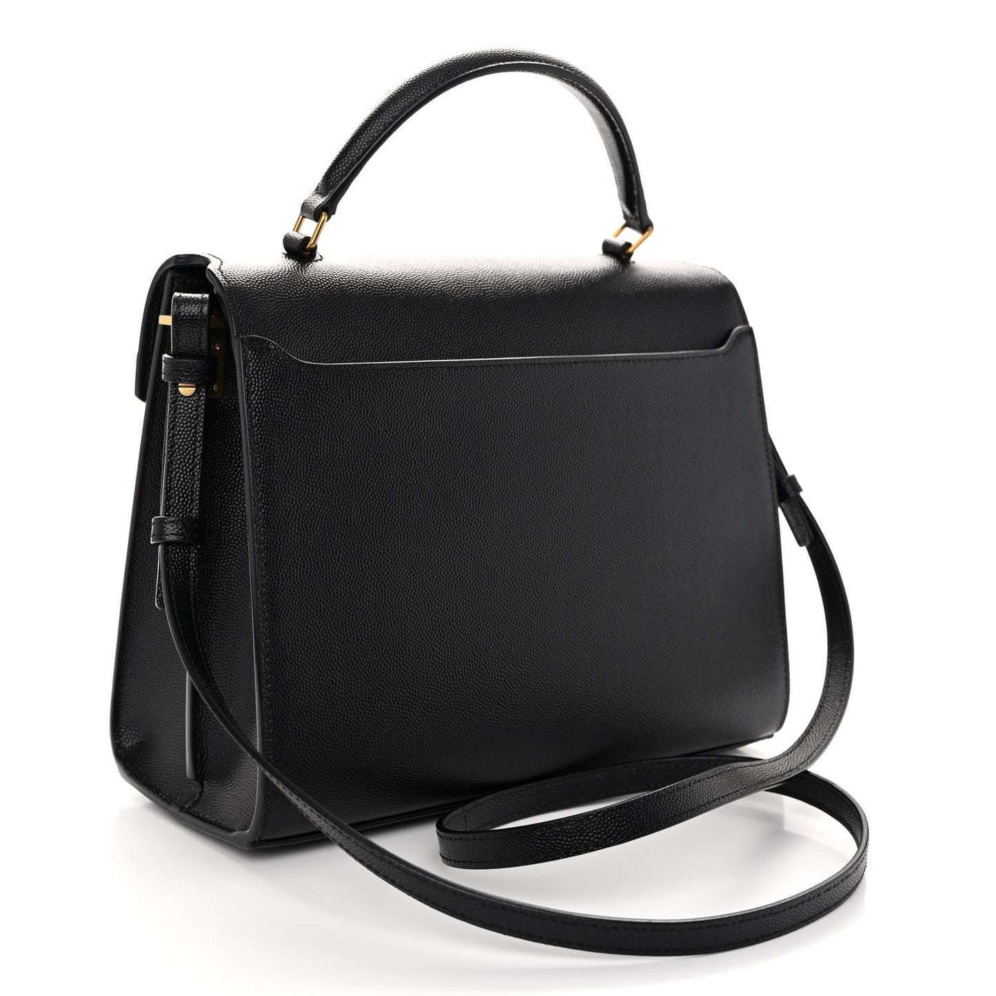 Grain de Poudre Medium Classic Monogram Cassandra Top Handle Black