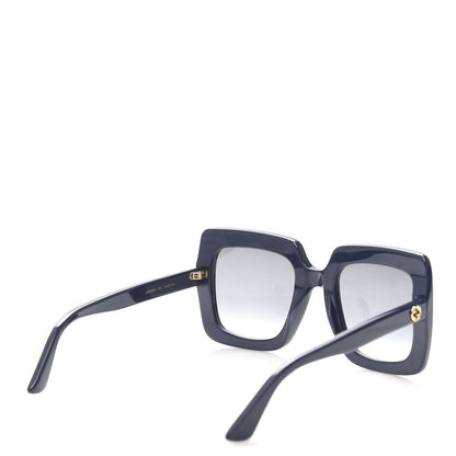 Gucci Acetate Oversize Sunglasses GG0328S Blue 4 of 8