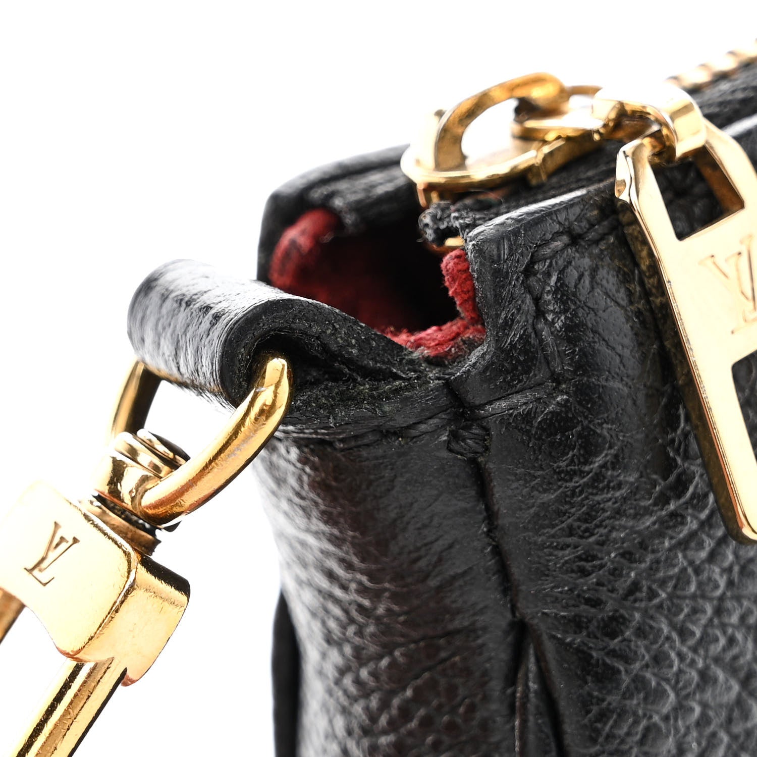 Louis Vuitton Empreinte Monogram Giant Multi Pochette Accessories Mini Pochette Black Beige 10 of 11