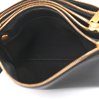 Celine Lambskin Small Trio Crossbody Bag Black 7 of 13