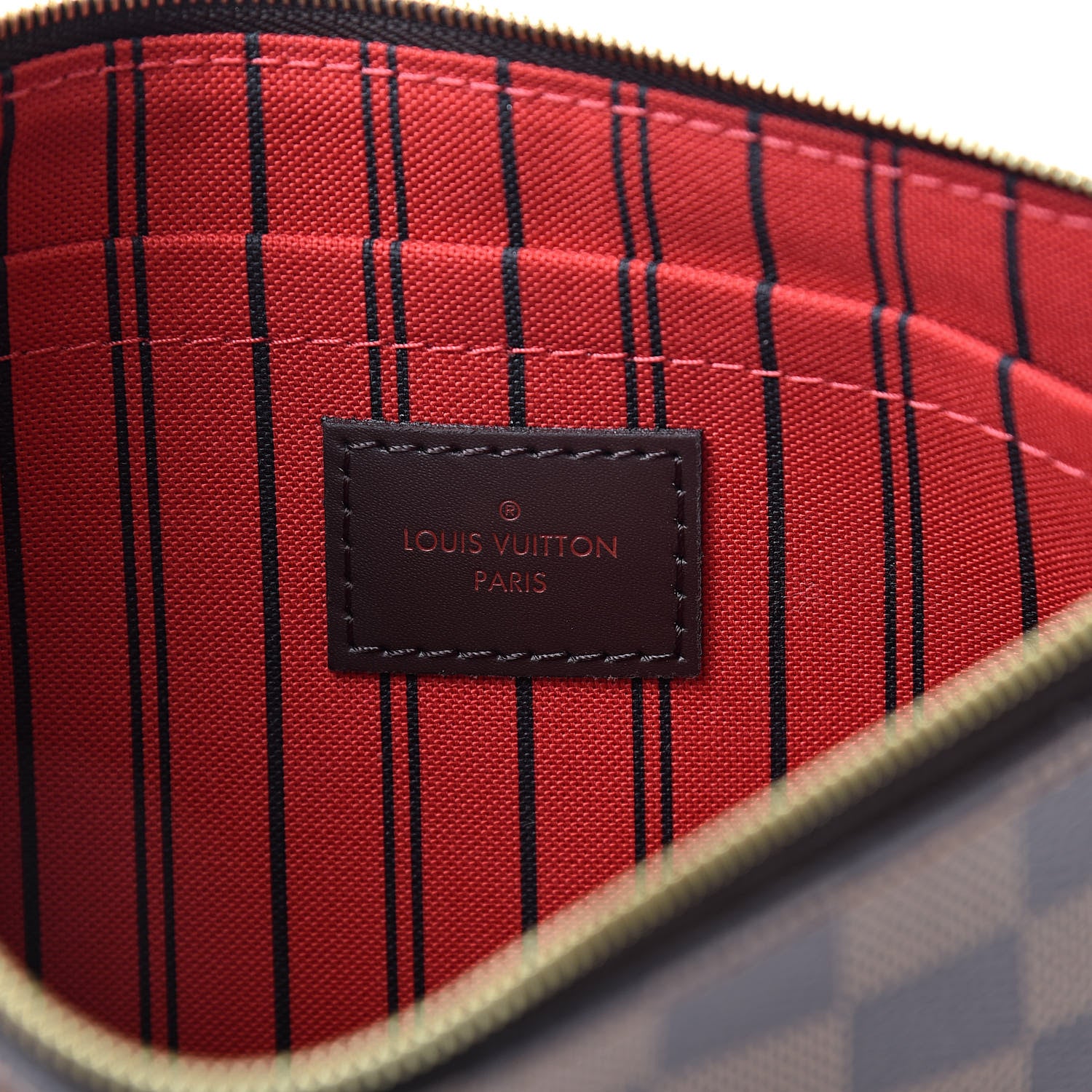 Louis Vuitton Damier Ebene Neverfull MM GM Pochette 6 of 8