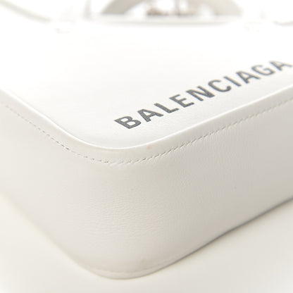Balenciaga Calfskin XS Triangle Chain Duffle White 6 of 8