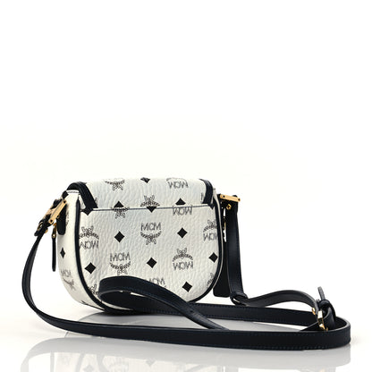 MCM Visetos Mini Heritage Crossbody White Marine 3 of 9