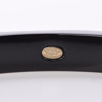 Chanel Lucite Glitter CC Bangle Black 4 of 5