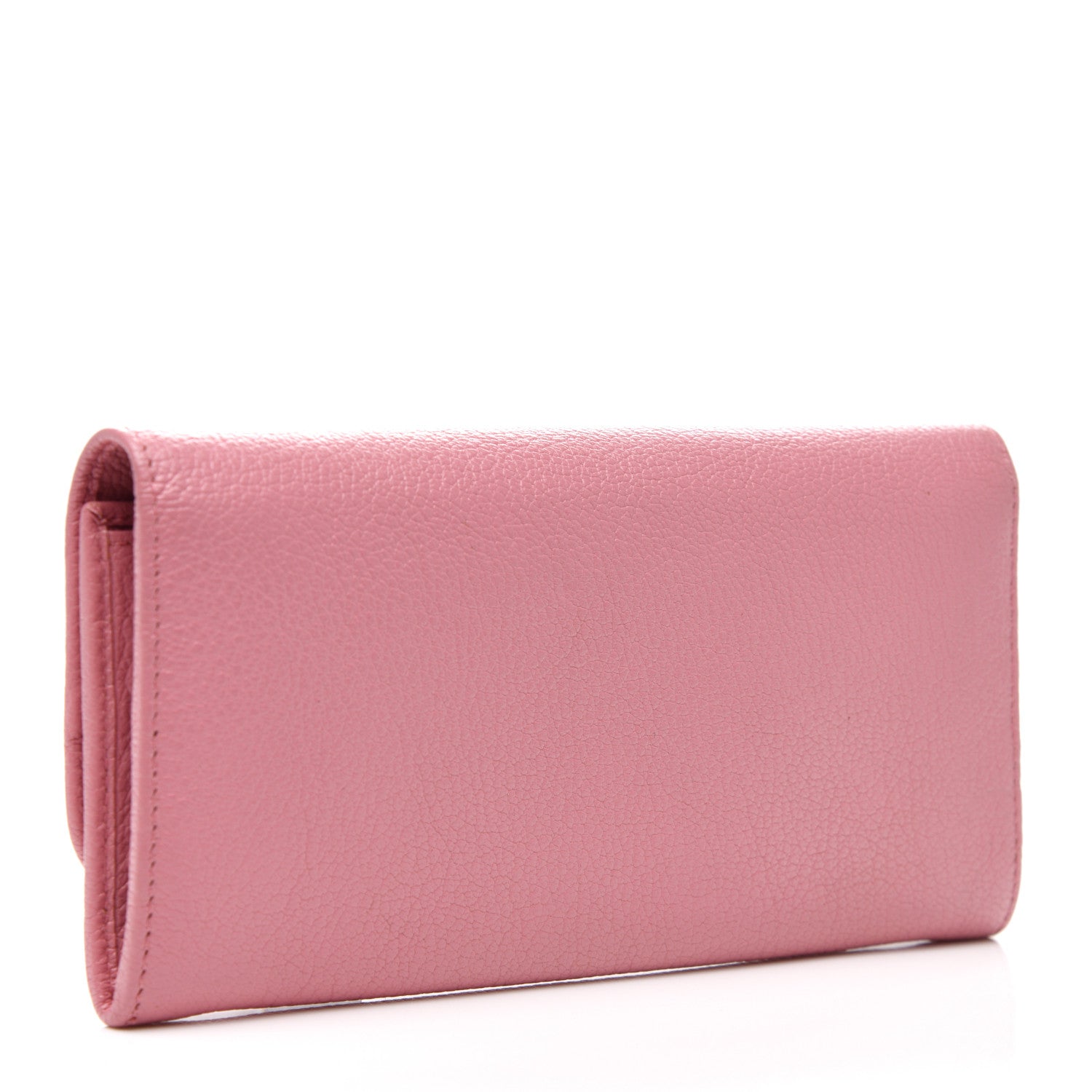 Miu Miu Goatskin Madras Flap Wallet Pink 3 of 6
