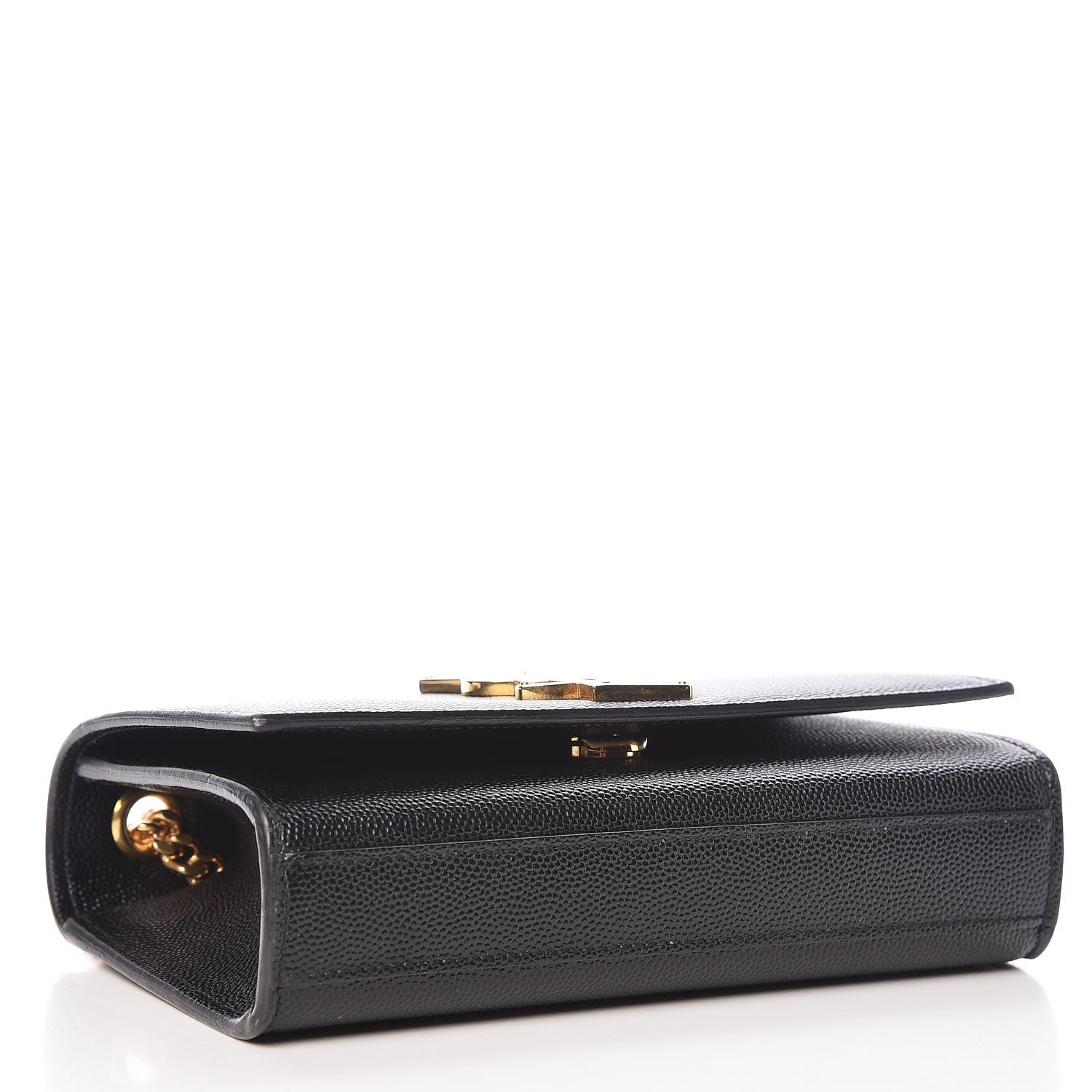 Saint Laurent Grain De Poudre Small Monogram Kate Satchel Black 4 of 12